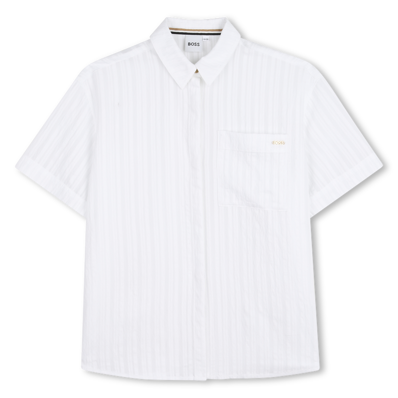 LICHTGEWICHT OVERHEMD MET RELIËF BOSS 
                        GIRL