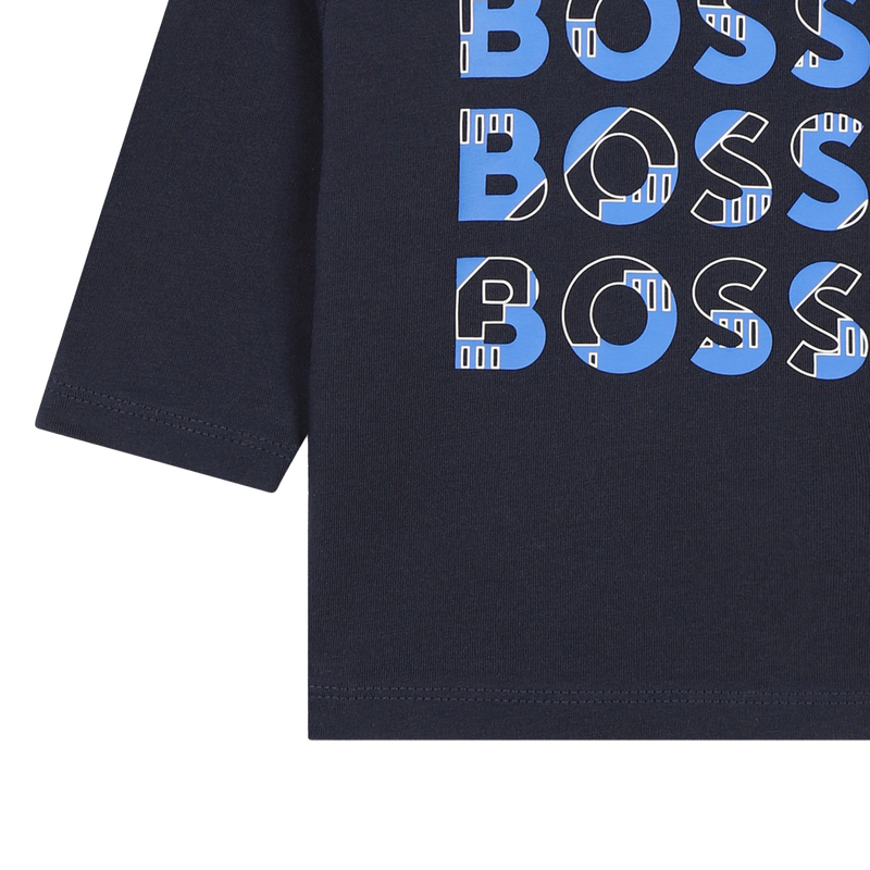 Katoenen T-shirt met logo's BOSS 
                        BOY
