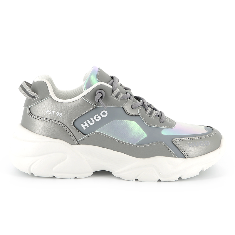 Sneakers, veters, 2 materialen HUGO 
                        GIRL