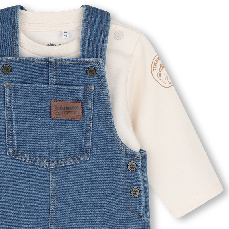 Overall- en T-shirtset TIMBERLAND 
                        JONGEN