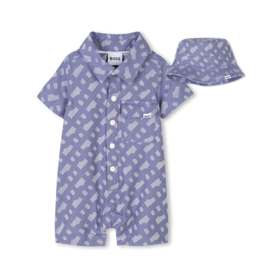 Ensemble kruippakje en hoedje BOSS BOY