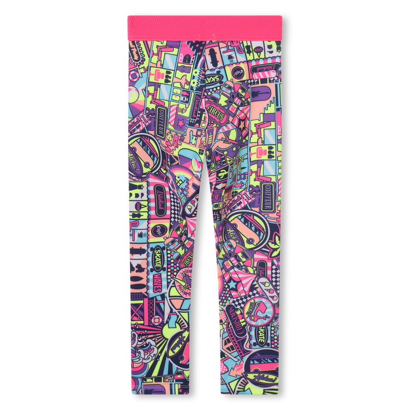 Rekbare legging met print