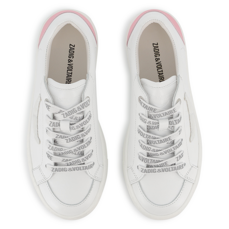 Leren sneakers met veters