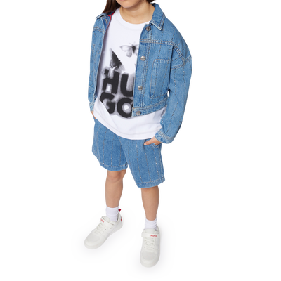 Jeansjasje met strepen HUGO GIRL