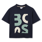 T-shirt met korte mouwen, MARINE, hi-res