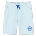 Fleece joggingbermuda, LICHT BLAUW, hi-res
