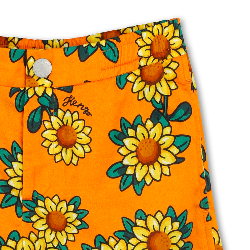 Bermuda van katoensatijn KENZO KIDS 
                        JONGEN