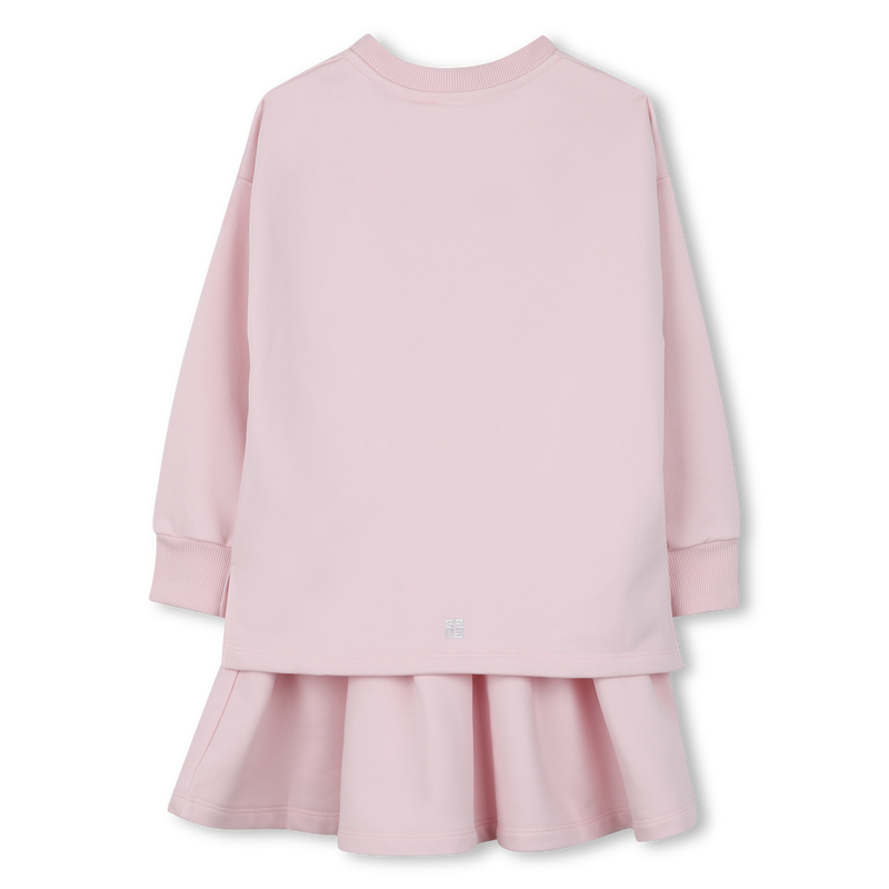 Jurk met geplooide broekjes en splitten GIVENCHY 
                        GIRL