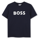 T-shirt met korte mouwen, MARINE, hi-res