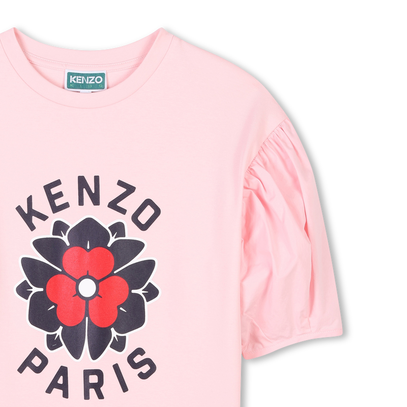 Rechte jurk met pofmouwen KENZO KIDS 
                        GIRL