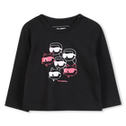 T-shirt met lange mouwen KARL LAGERFELD KIDS 
                    GIRL