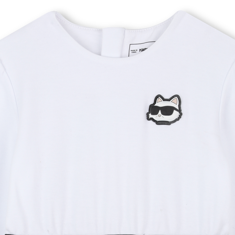 Jurk met lange mouwen KARL LAGERFELD KIDS 
                        GIRL