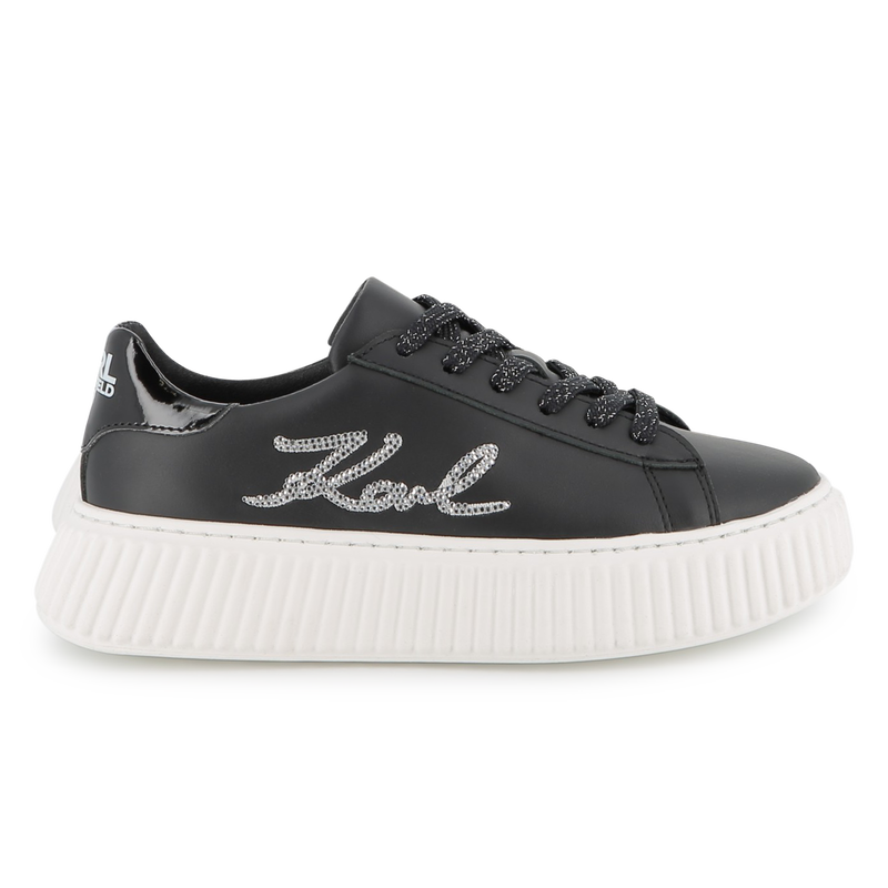Lage sneakers met veters KARL LAGERFELD KIDS 
                        GIRL