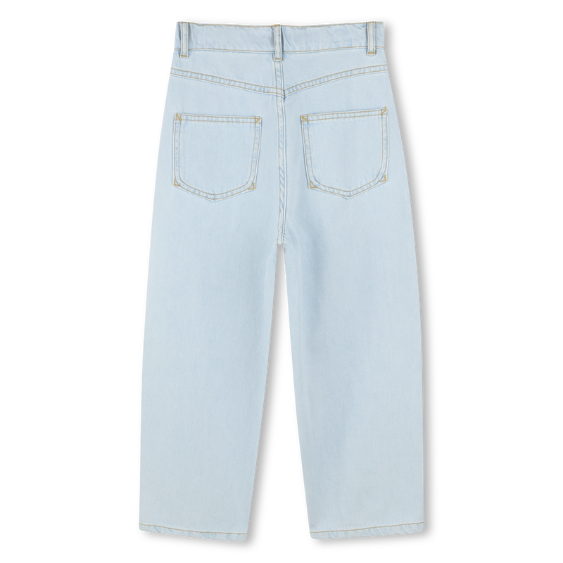 Denim broek elastische taille KENZO KIDS 
                        GIRL