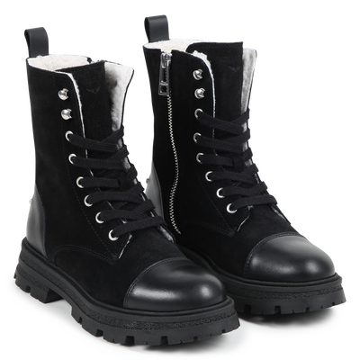 Leren enkellaarsjes met veters ZADIG & VOLTAIRE GIRL