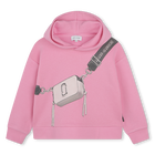 Sweater met capuchon, FUCHSIA, hi-res
