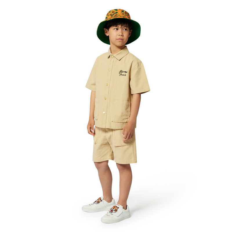 Omkeerbare hoed van katoen KENZO KIDS 
                        UNISEX