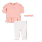 Jurk + legging + hoofdband set KENZO KIDS 
                    MEISJE