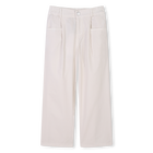 Wijde broek in poplin, ZAND, hi-res