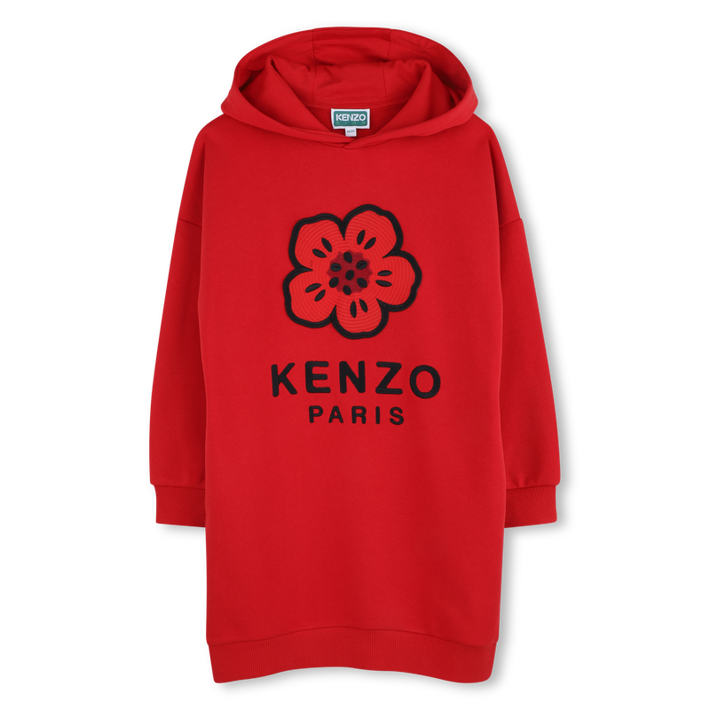 Jurk in niet-geborstelde fleece KENZO KIDS 
                        GIRL