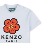 T-shirt met drukknoop op de schouder KENZO KIDS 
                    MEISJE
