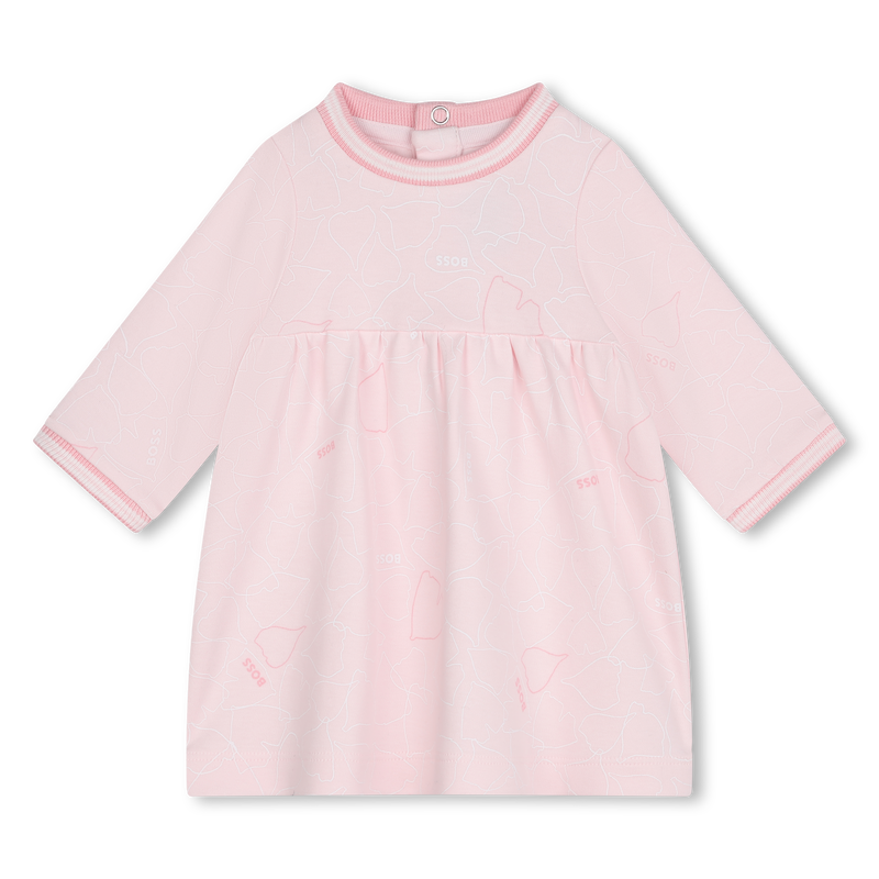 Jurk met gestreepte ribboord BOSS 
                        GIRL