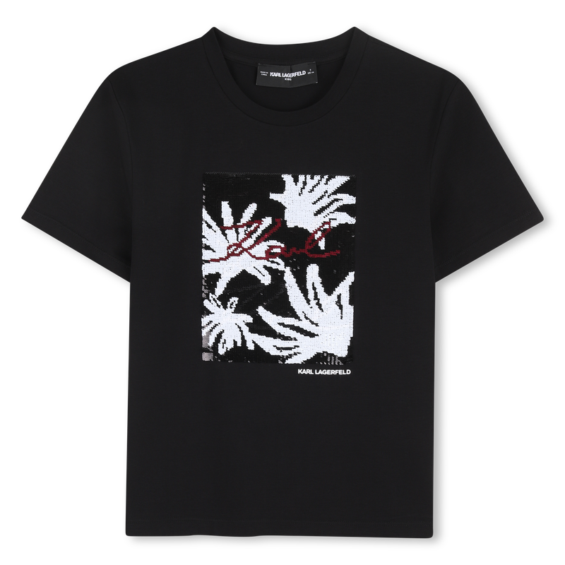 T-SHIRT MET KORTE MOUWEN KARL LAGERFELD KIDS 
                        GIRL