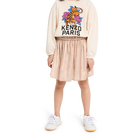 Rok van lam&eacute;-jacquard KENZO KIDS 
                    GIRL