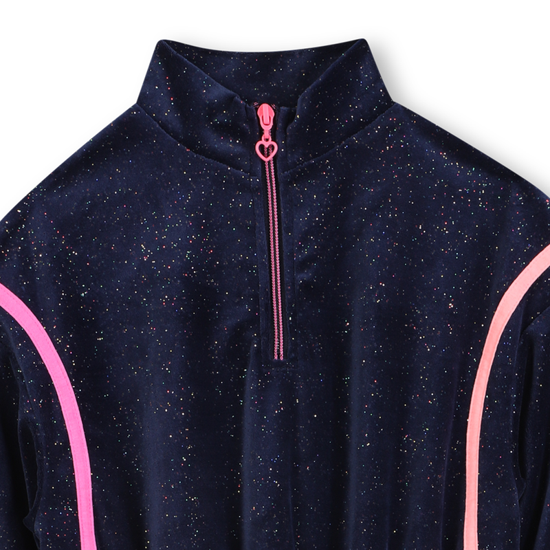 Glanzende fluwelen jurk BILLIEBLUSH 
                        GIRL