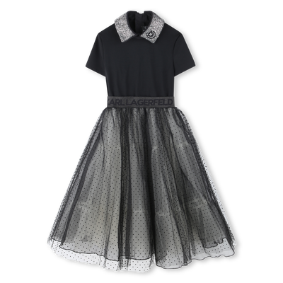 Feestelijke jurk KARL LAGERFELD KIDS GIRL