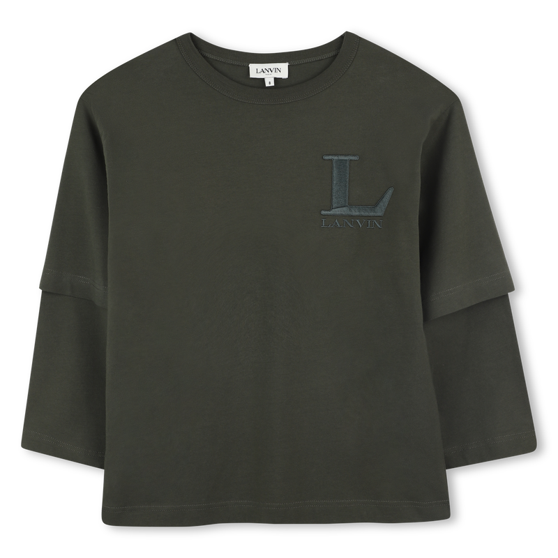 T-shirt met dubbele mouwen LANVIN 
                        BOY