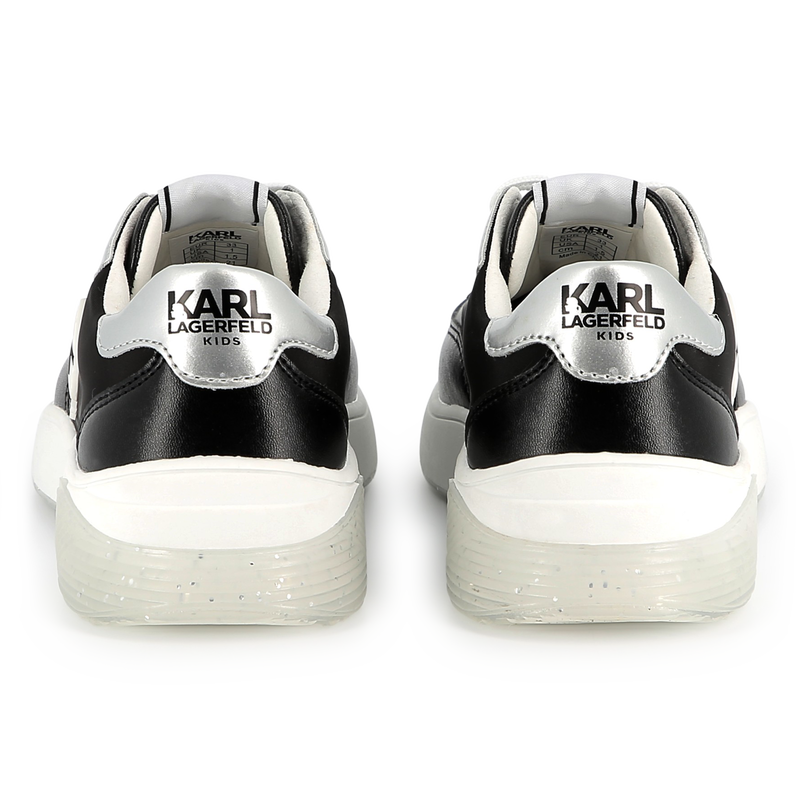 Sneakers met veters en badge KARL LAGERFELD KIDS 
                        GIRL