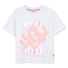T-shirt met korte mouwen, WIT, hi-res