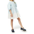 Wijde jurk in twee kleuren KENZO KIDS 
                    GIRL