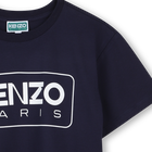 Jurk met print en volant KENZO KIDS 
                    GIRL