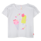 Katoenen T-shirt korte mouwen BILLIEBLUSH 
                    MEISJE