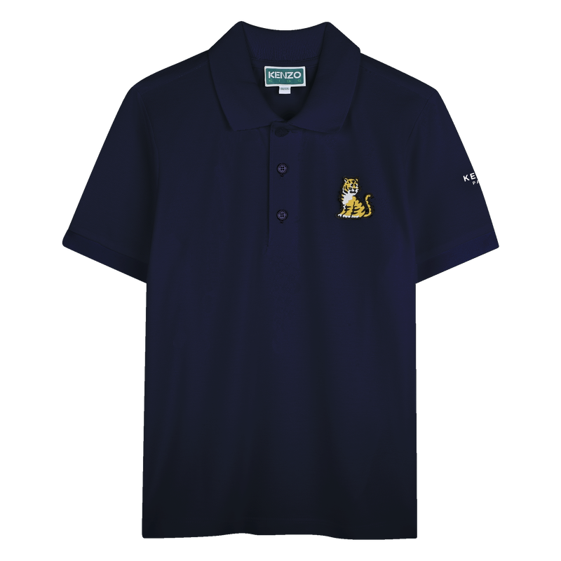 Katoenen polo met korte mouwen KENZO KIDS 
                        UNISEX