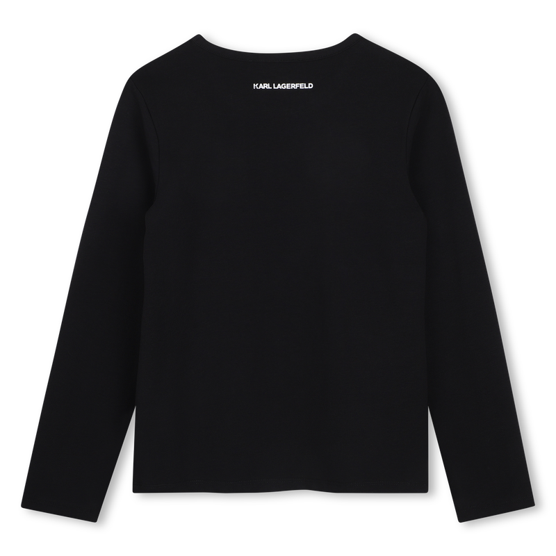 T-shirt met lange mouwen KARL LAGERFELD KIDS 
                        GIRL