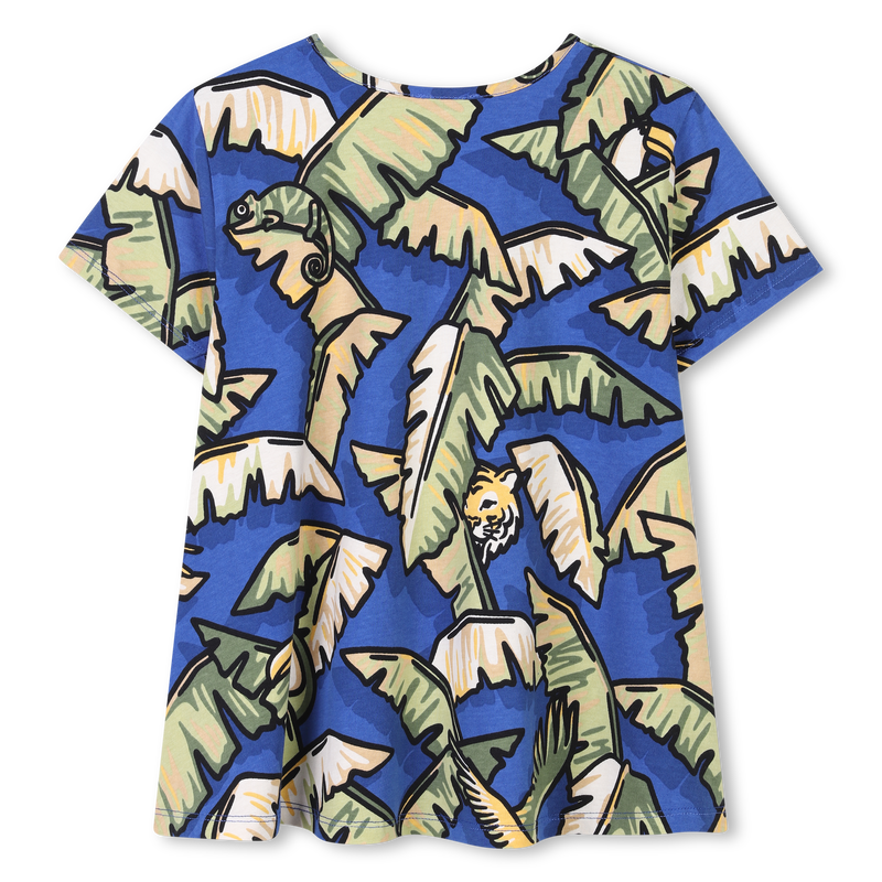 Katoenen T-shirt, korte mouwen KENZO KIDS 
                        GIRL