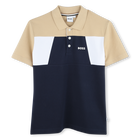 Polo met kleurblokken BOSS 
                    BOY