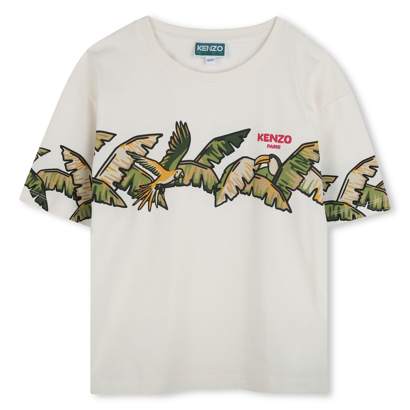 Katoenen T-shirt korte mouw KENZO KIDS 
                        GIRL