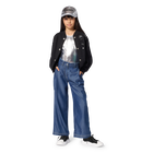 Soepele broek met wijde pijpen DKNY 
                    GIRL
