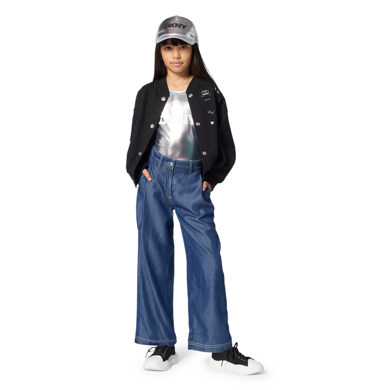 SOEPELE BROEK MET WIJDE PIJPEN DKNY 
                        GIRL