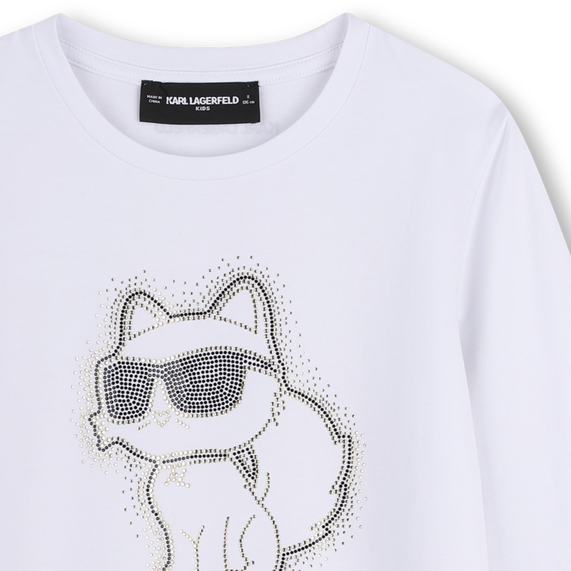 T-shirt met lange mouwen KARL LAGERFELD KIDS 
                        GIRL