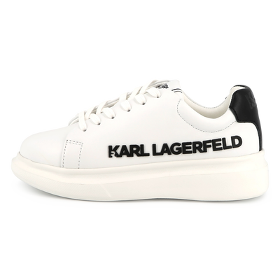 Leren sneakers met veters KARL LAGERFELD KIDS UNISEX