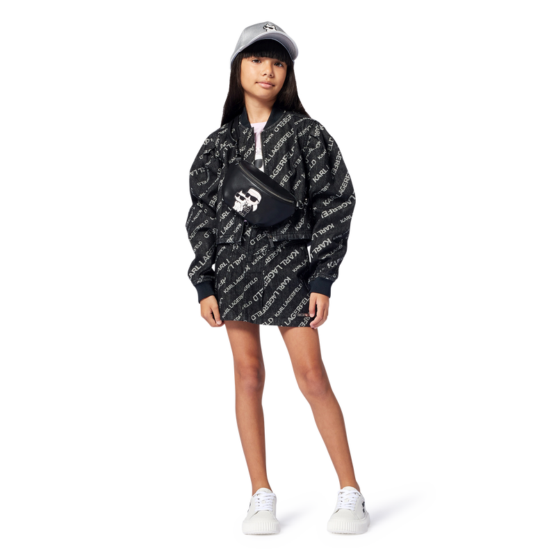 Verstelbare pet met badge KARL LAGERFELD KIDS 
                        GIRL