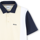 Katoenen polo met korte mouwen BOSS 
                    BOY