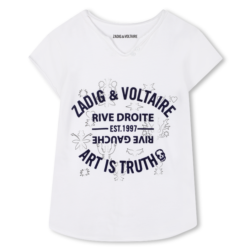 T-shirt met Tunesische kraag ZADIG & VOLTAIRE 
                        GIRL