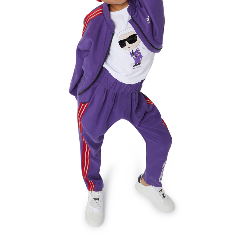 Leren sneakers met veters KARL LAGERFELD KIDS 
                        BOY