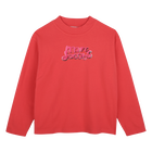 T-shirt met lange mouwen, ORANJE ROOD, hi-res